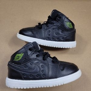 Vtg 2012  Air Jordan 1 Retro '97 TD Toddler td Sz 7.5 C Black White 555079-001